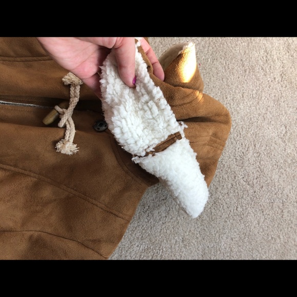 JUNIORS Sherpa-lined coat with hood - Picture 4 of 6